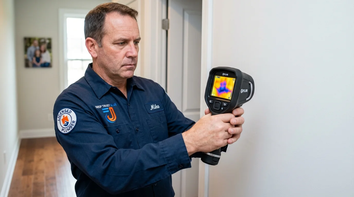 Thermal imaging leak detection by Johns Plumbing LLC in Sumner